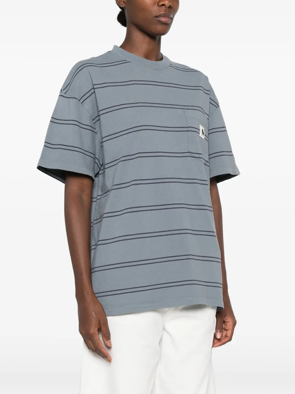 Carhartt WIP S S Bert T-shirt met zak Blauw
