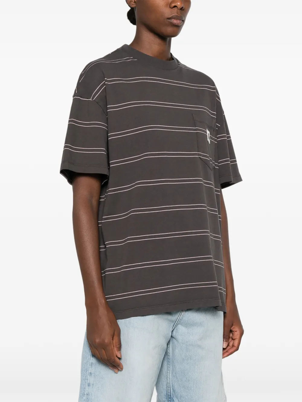 Carhartt WIP S S Bert T-shirt met zak Grijs