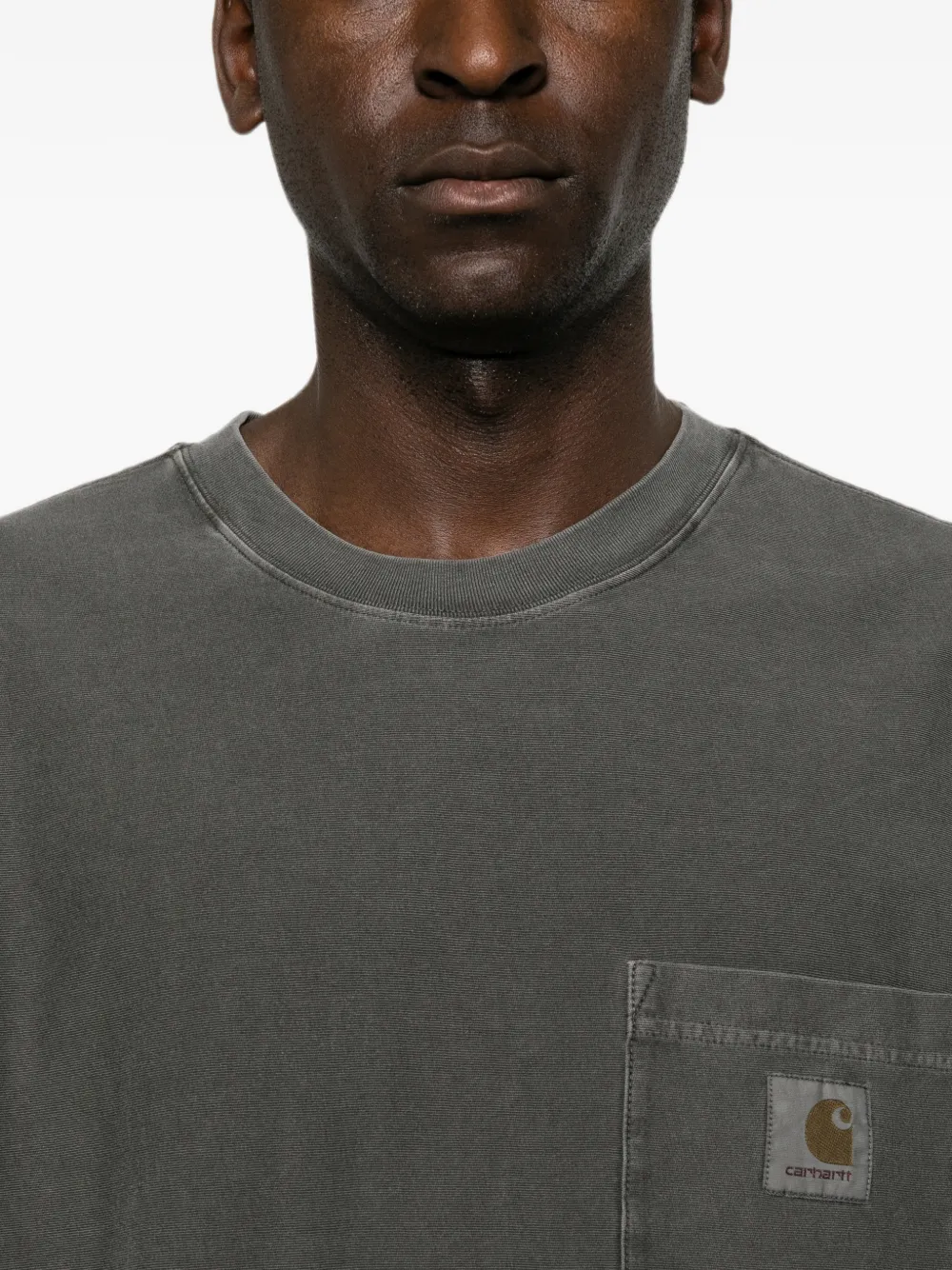 Carhartt WIP Ruimvallend T-shirt met zak Zwart