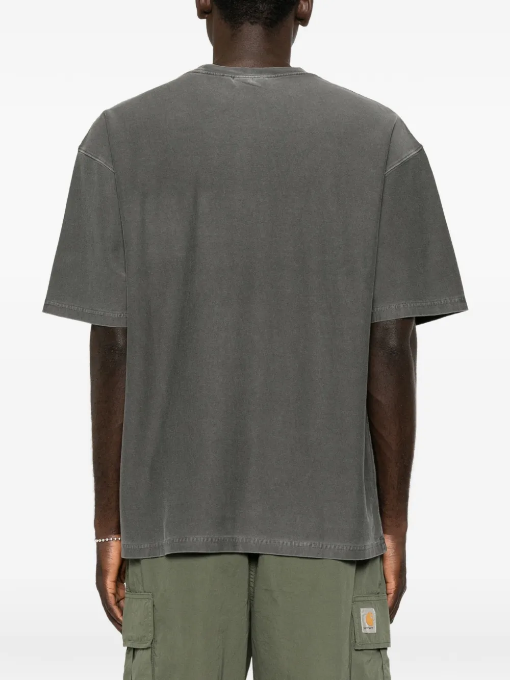 Carhartt WIP Ruimvallend T-shirt met zak Zwart