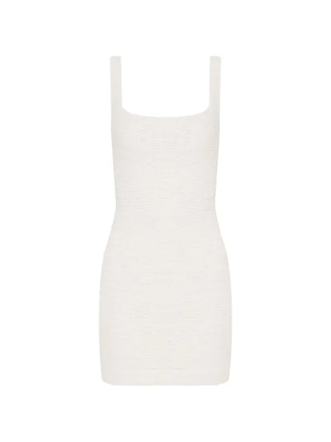 Triya Vestido Gold com decote quadrado