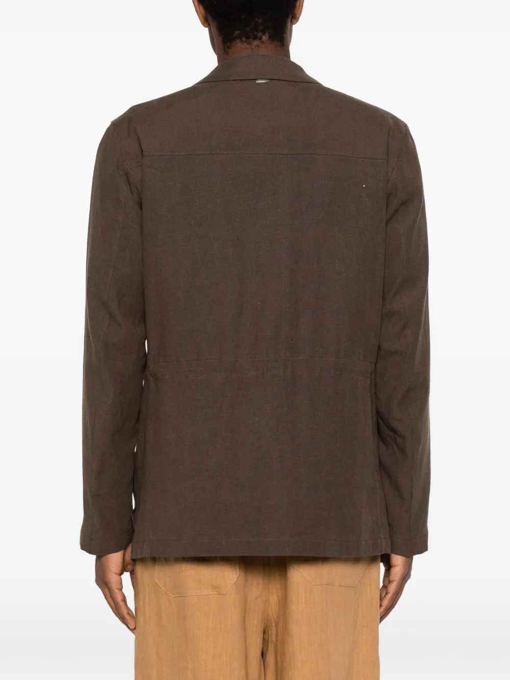 Herno Shirtjack met vier zakken Bruin