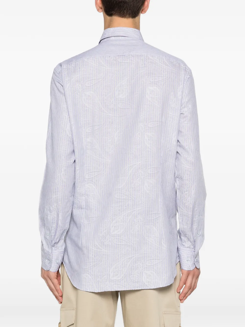ETRO Overhemd met paisley-print Blauw
