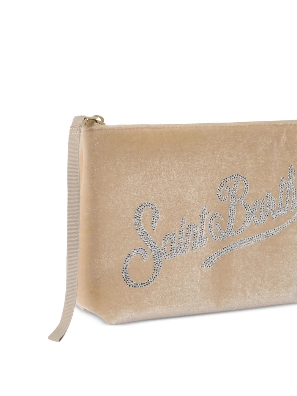 MC2 Saint Barth Aline clutch verfraaid met stras Beige