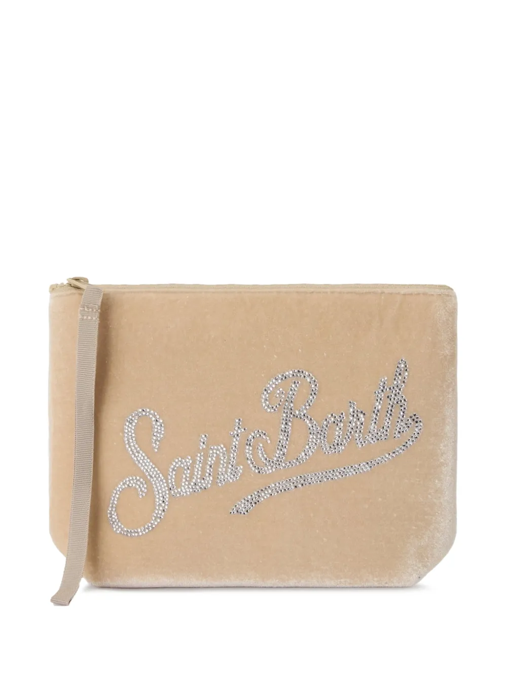 MC2 Saint Barth pochette Aline à ornements strassés - Tons neutres