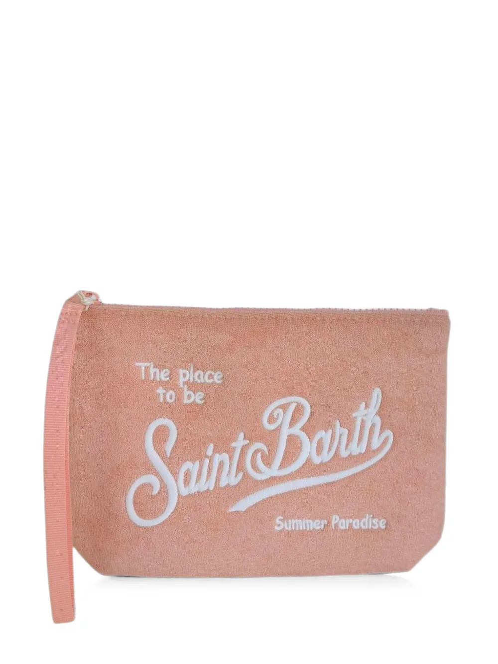 MC2 Saint Barth pochette Aline à logo brodé - Rose