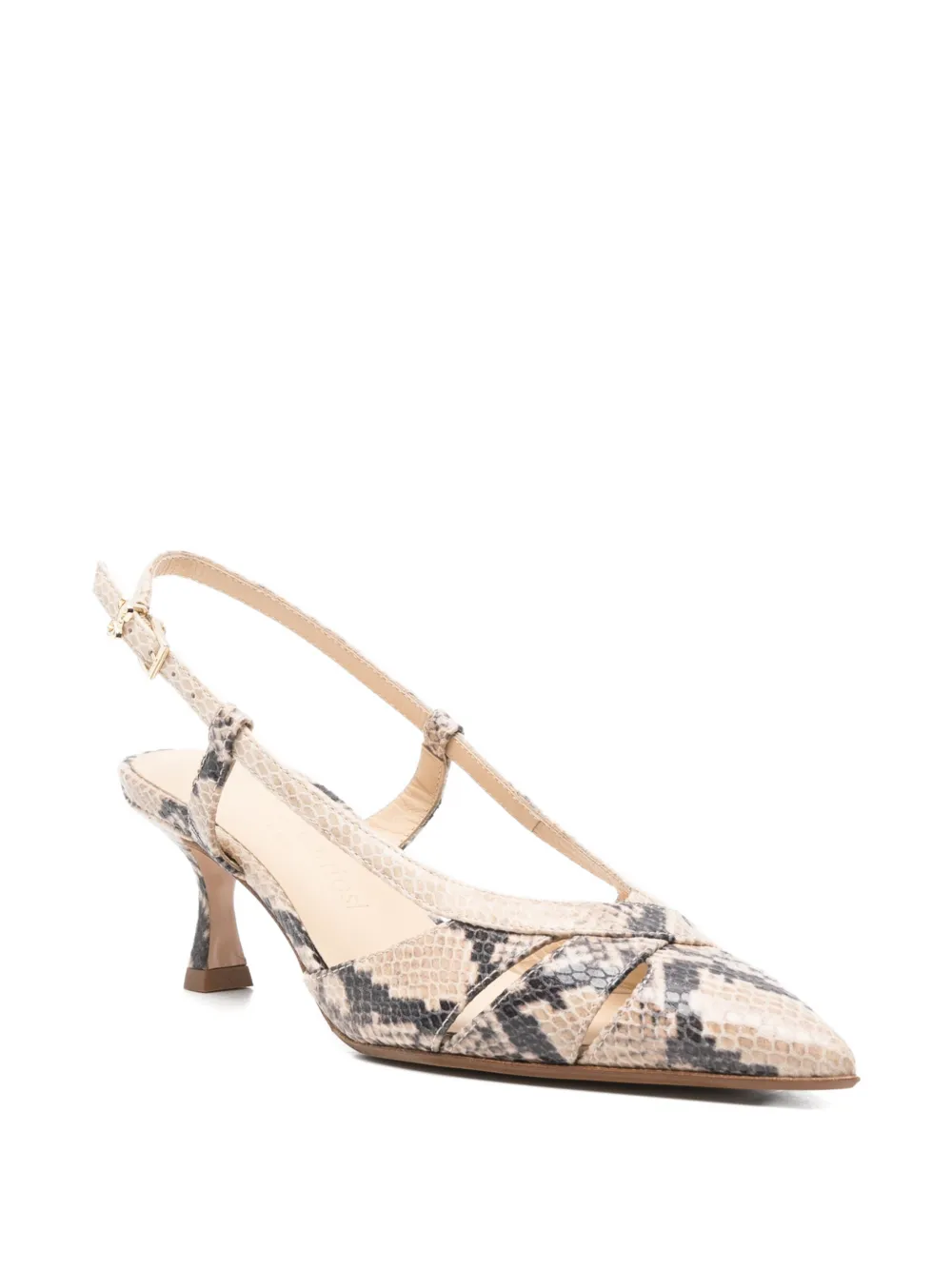 Sergio Levantesi Edda6 cut-out pumps Beige