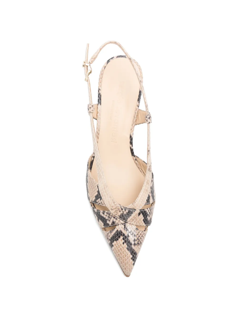 Sergio Levantesi Edda6 cut-out pumps Beige