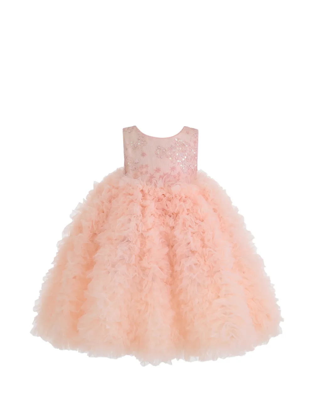 Tulleen Beatrice ruffled tulle dress - Rosa