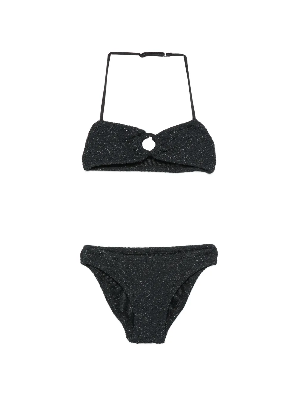 MC2 Saint Barth Kids glitter-effect bikini - Nero