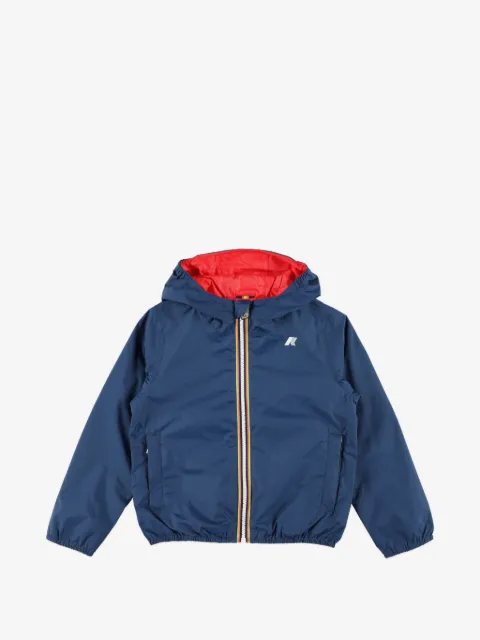 K Way Kids Wendbare Kapuzenjacke mit Reißverschluss