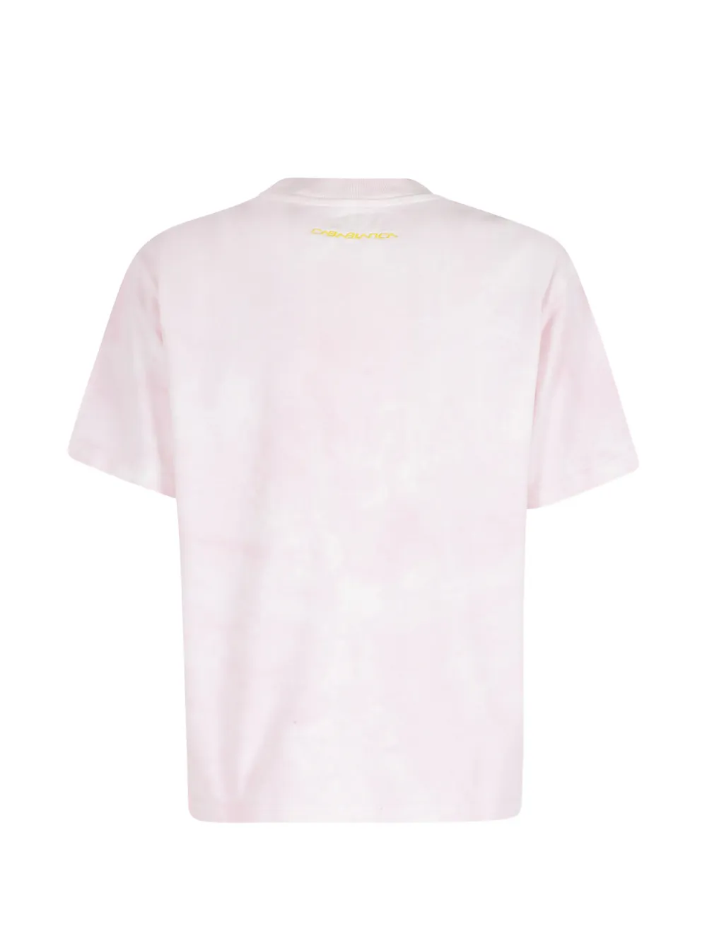 Casablanca T-shirt met tie-dye print en smileypatroon Roze