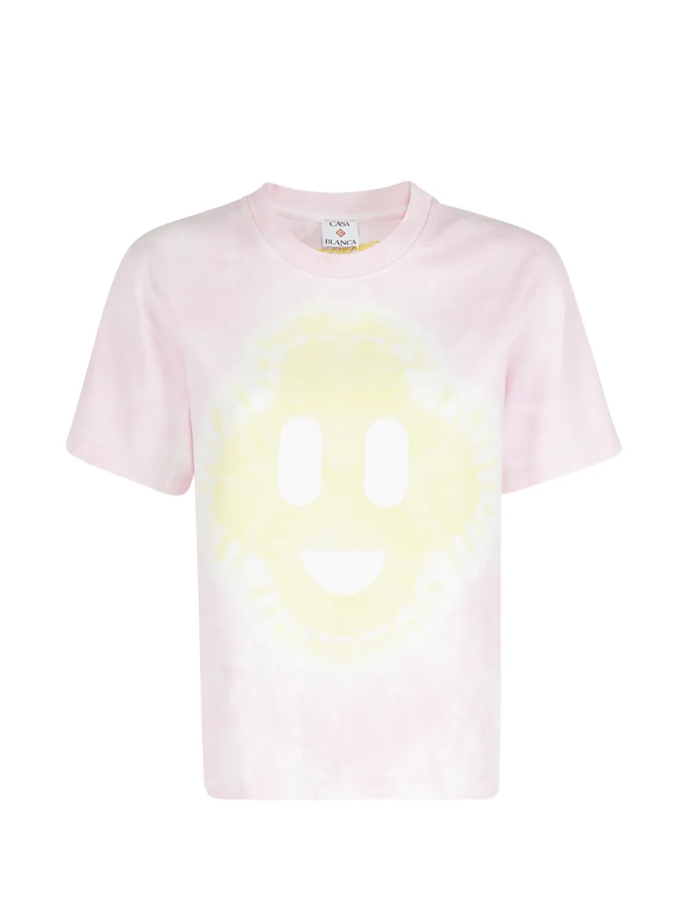 Casablanca tie-dye smiley-motif T-shirt - Rosa
