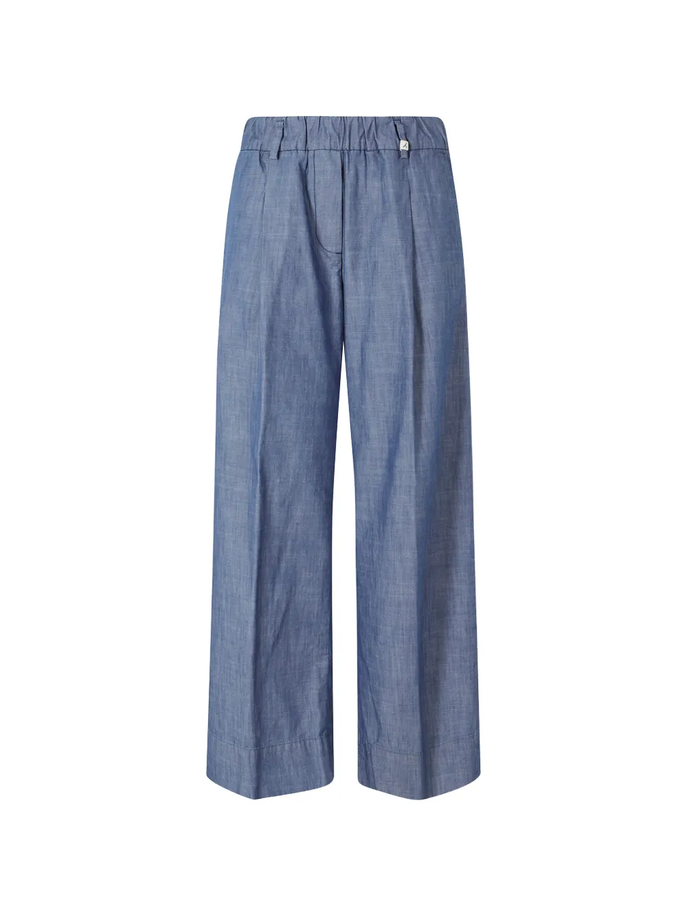 Myths elasticated-waistband straight trousers - Blu