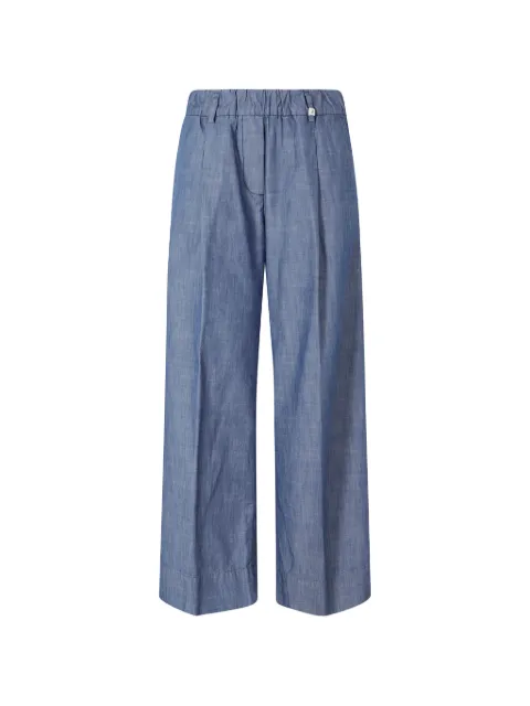Myths elasticated-waistband straight trousers