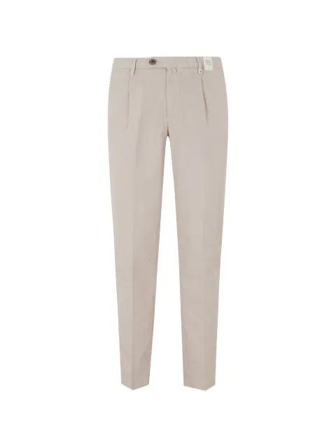 Myths pleated-front tapered-leg trousers