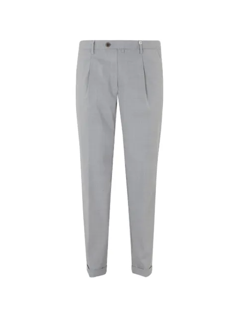 Myths pleated turn-up trousers