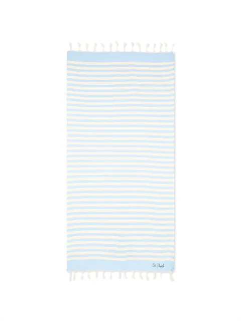 MC2 Saint Barth Kids striped tassel towel
