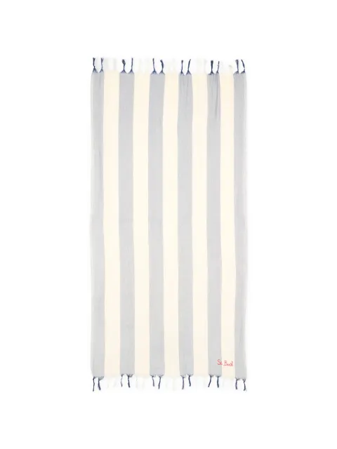 MC2 Saint Barth Kids striped tassel towel