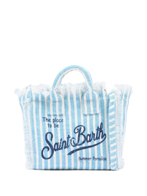 MC2 Saint Barth striped fringed bag
