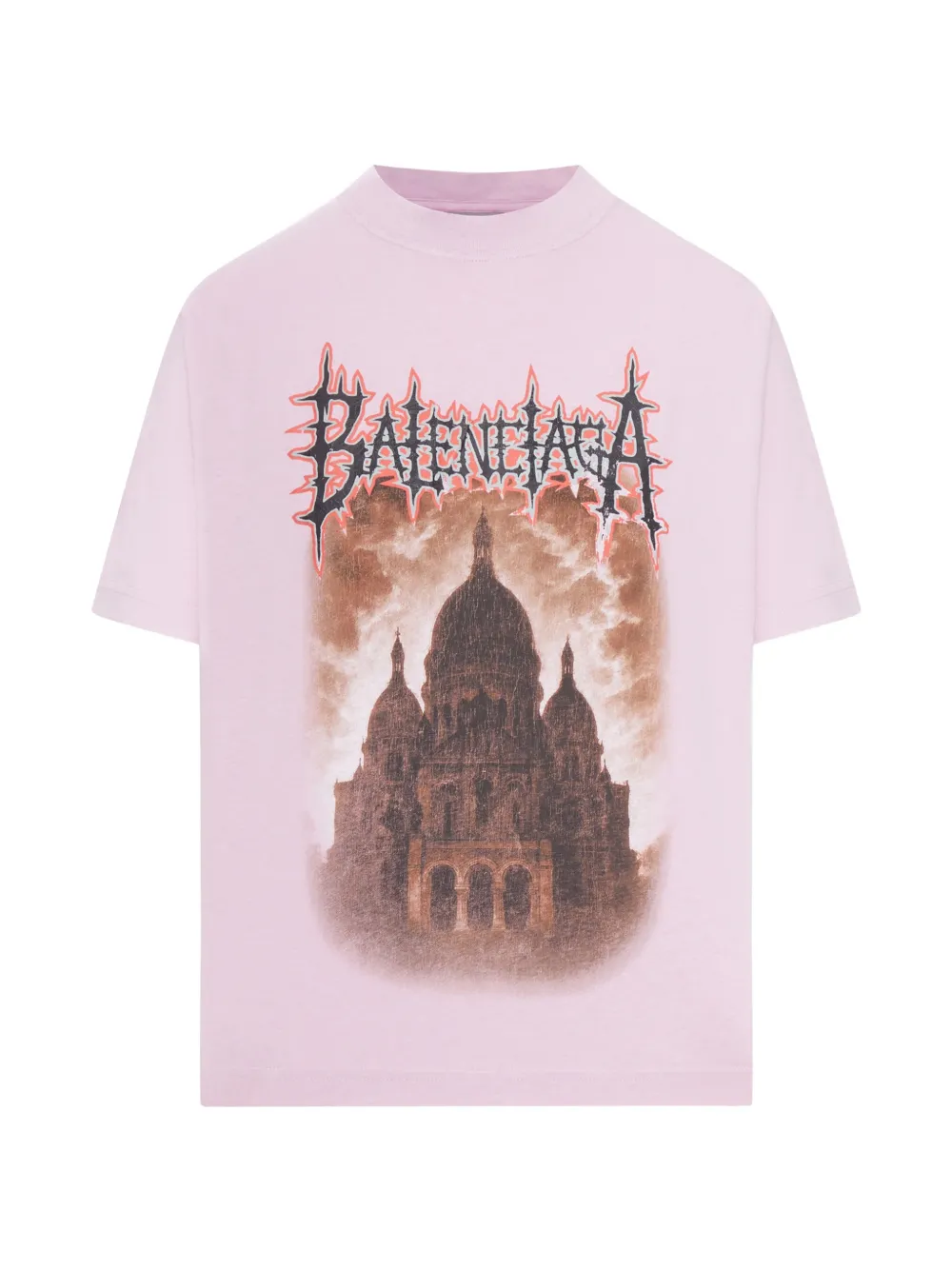 Balenciaga Sacré Cœur crew neck T-shirt - Rosa