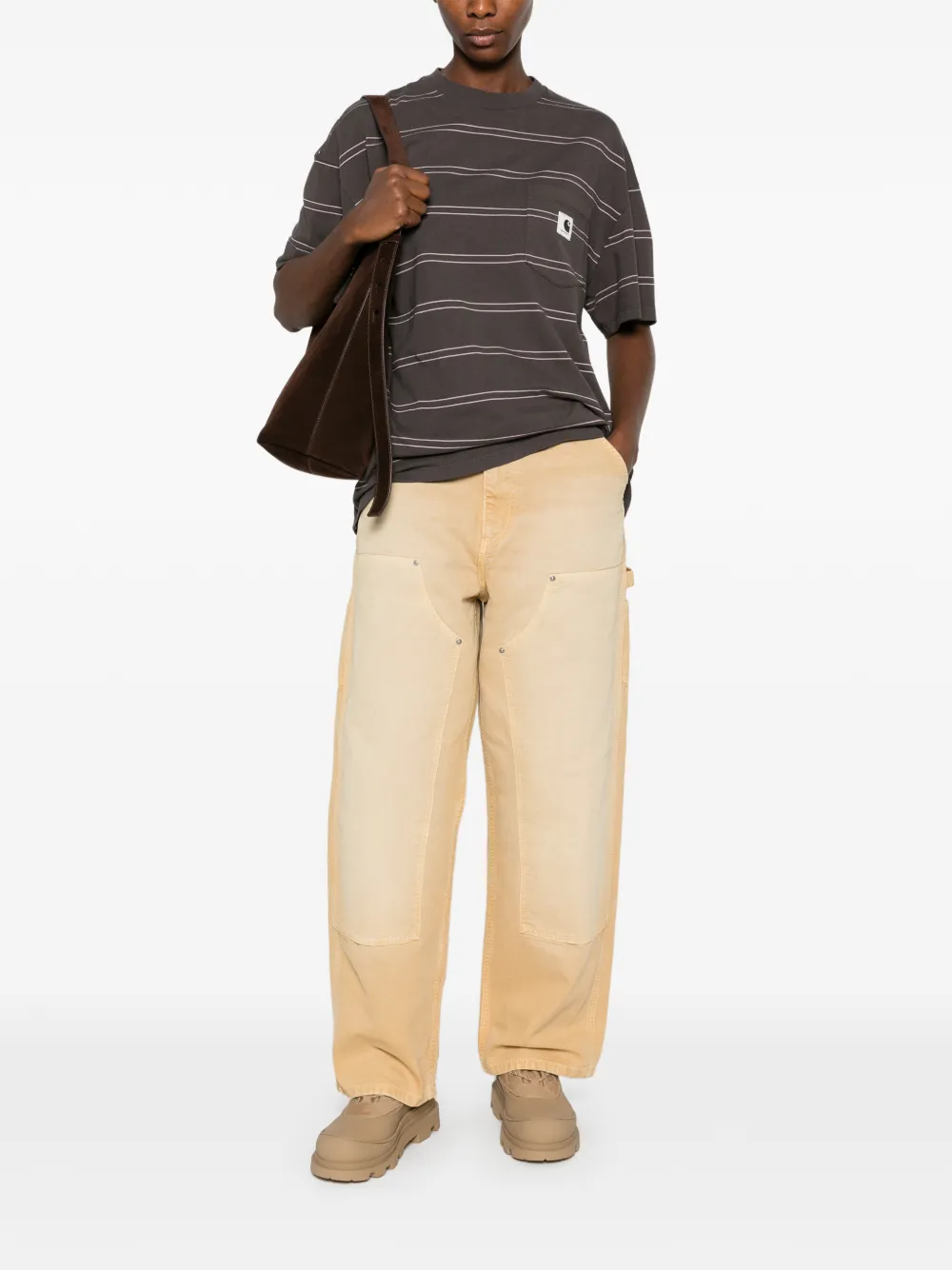 Carhartt WIP Brandon Double Knee jeans Beige