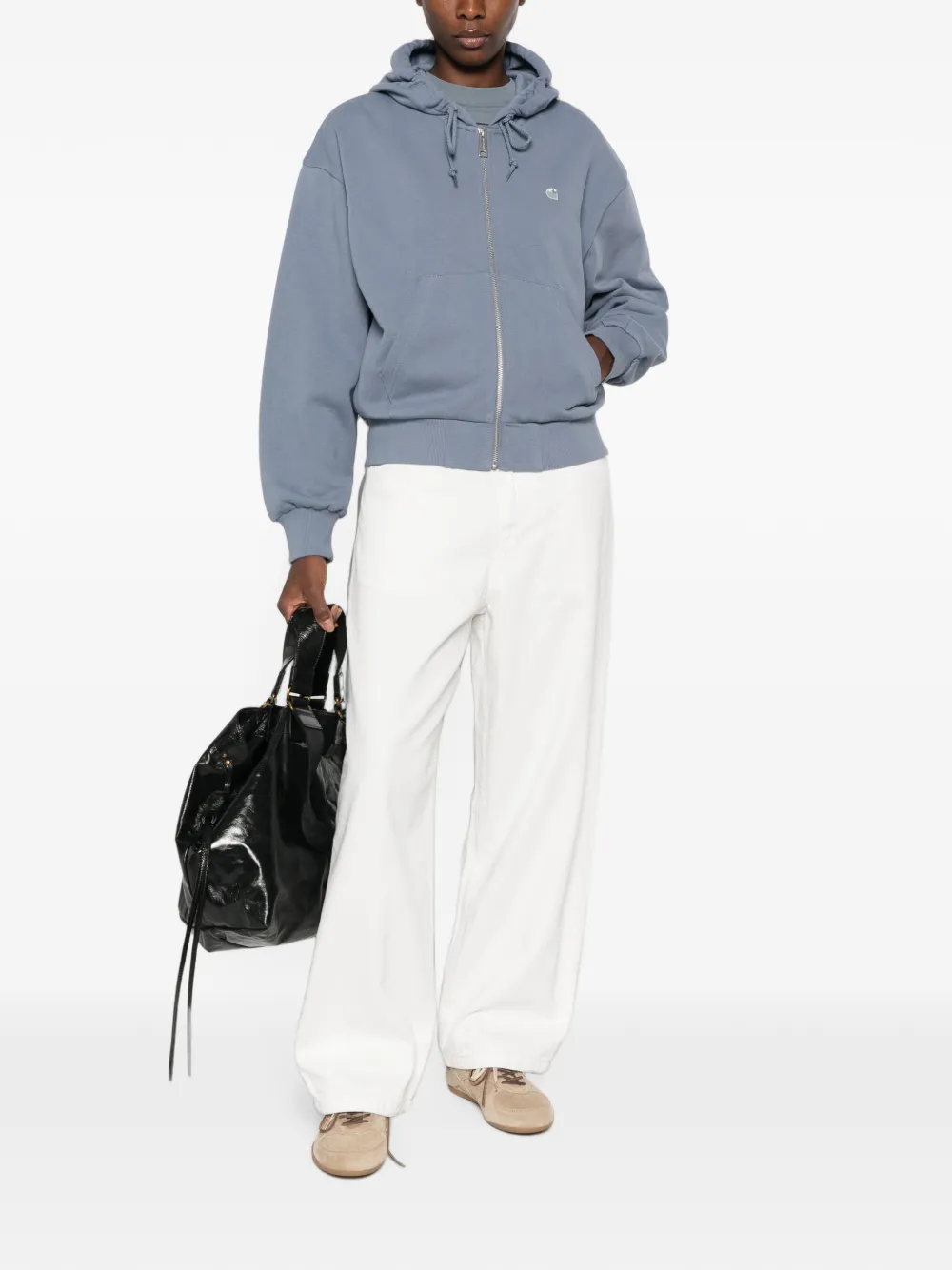 Carhartt WIP Casey hoodie met ritssluiting Blauw