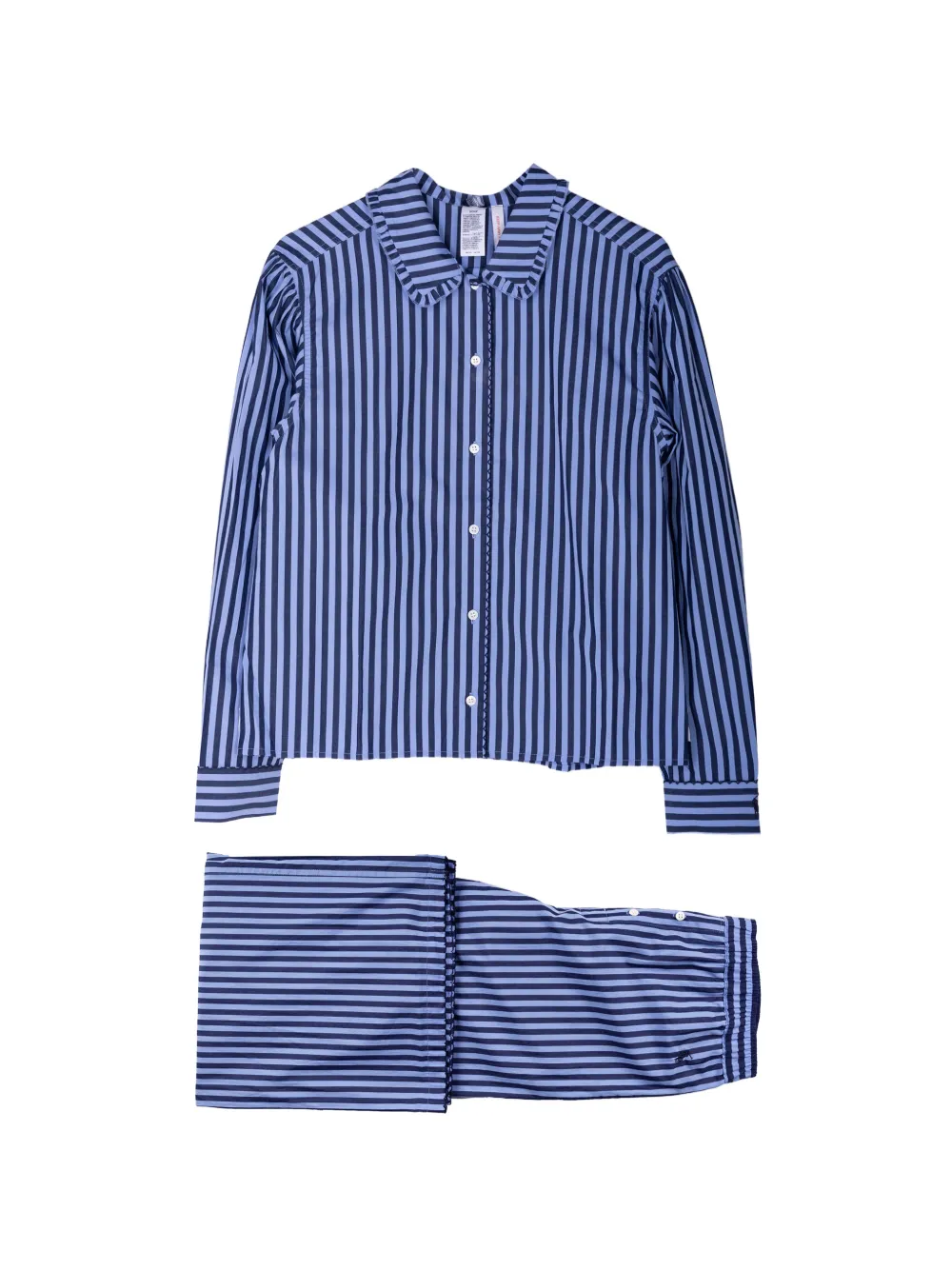 Polo Ralph Lauren ruffled striped pajama set - Blau