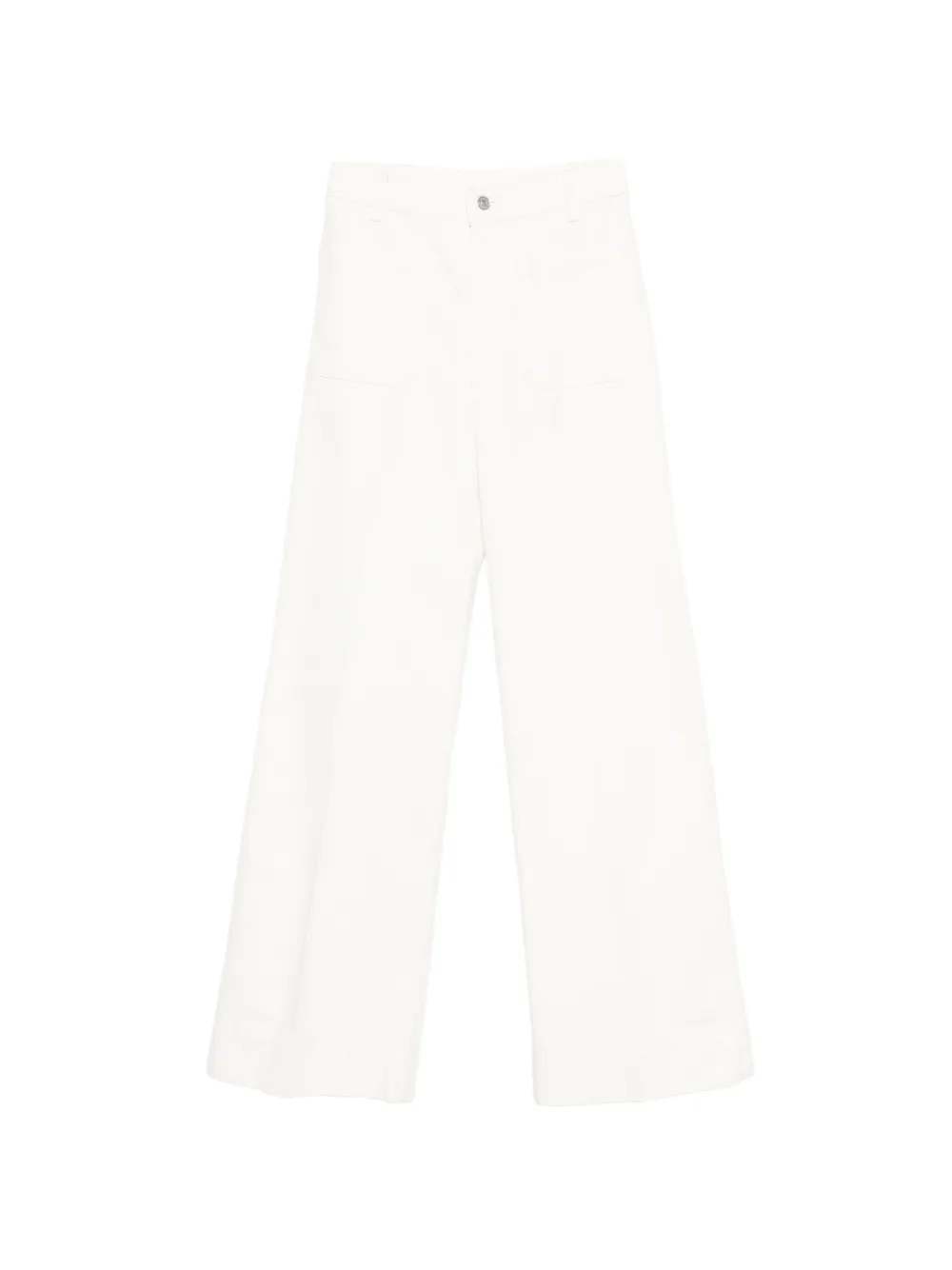 Victoria Beckham patch-pocket jeans - Bianco
