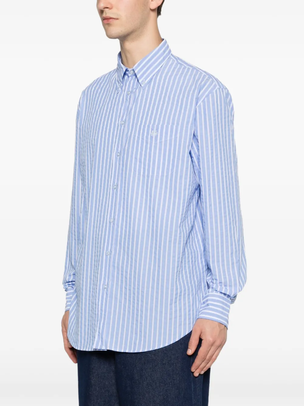 ETRO Gestreept overhemd Blauw