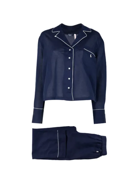 Polo Ralph Lauren long-sleeve linen pajama set