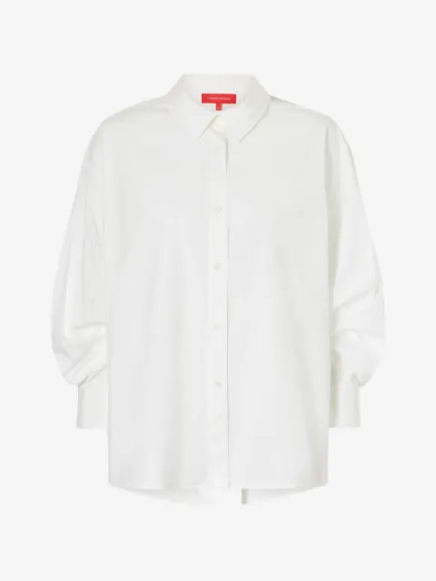 Carolina Herrera Camisa com pregas posteriores e mangas bufantes