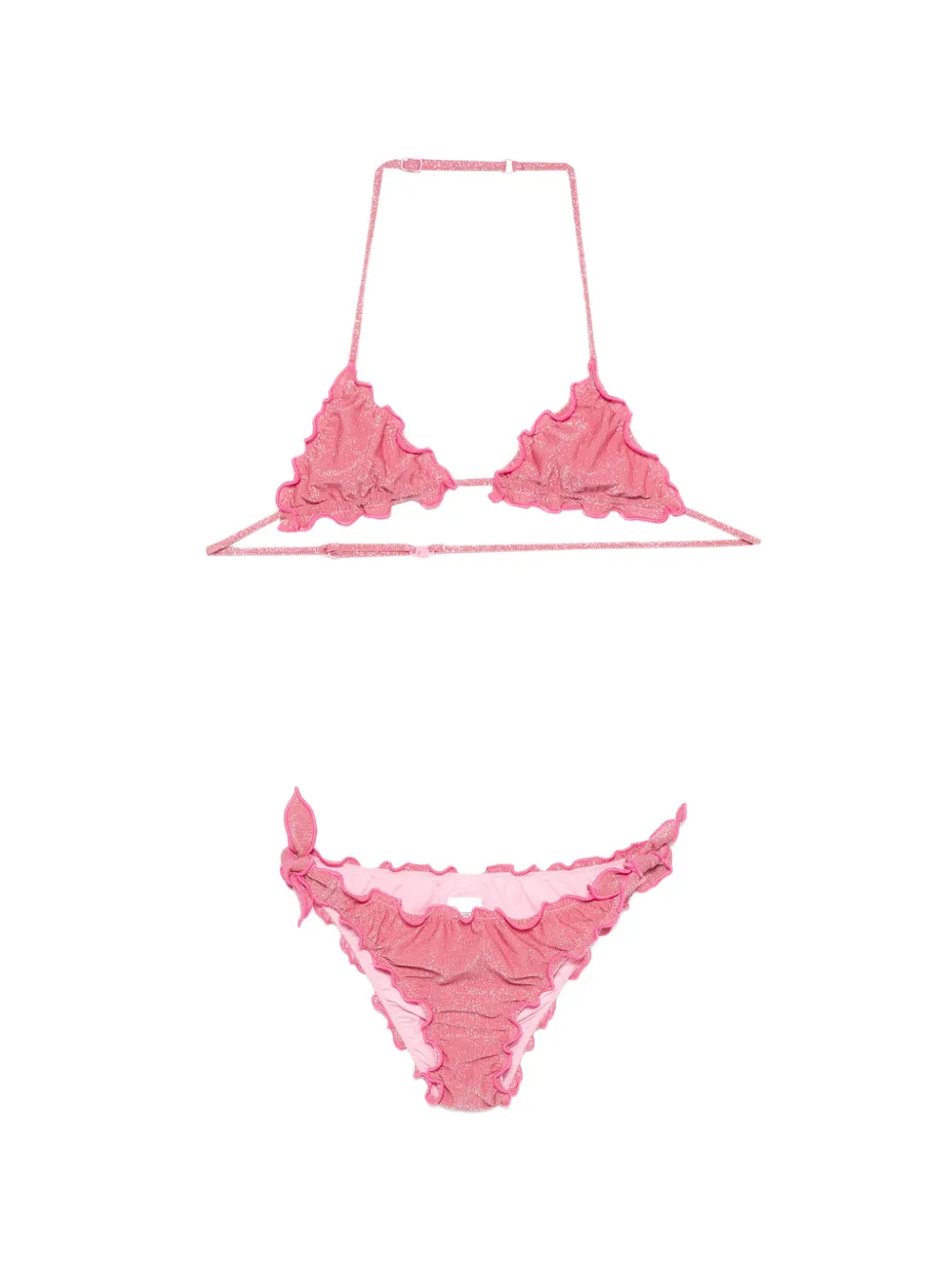 MC2 Saint Barth Kids Cris ruffle-trim bikini - Rosa