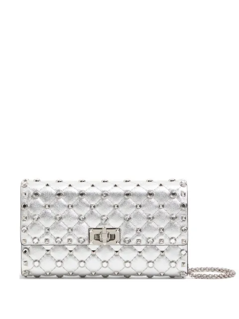 Valentino Garavani Bolsa tiracolo matelassê com tachas