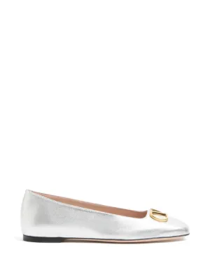 Jimmy Choo Love ビジューフラットシューズ | ホワイト | FARFETCH JP