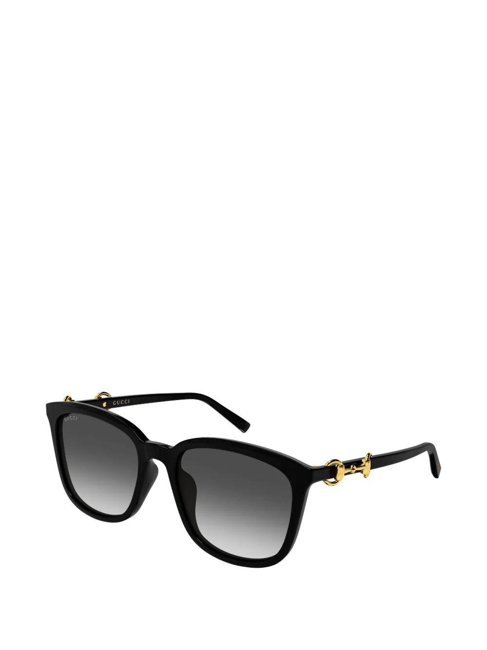 Gucci Eyewear Zonnebril met horsebit detail Zwart