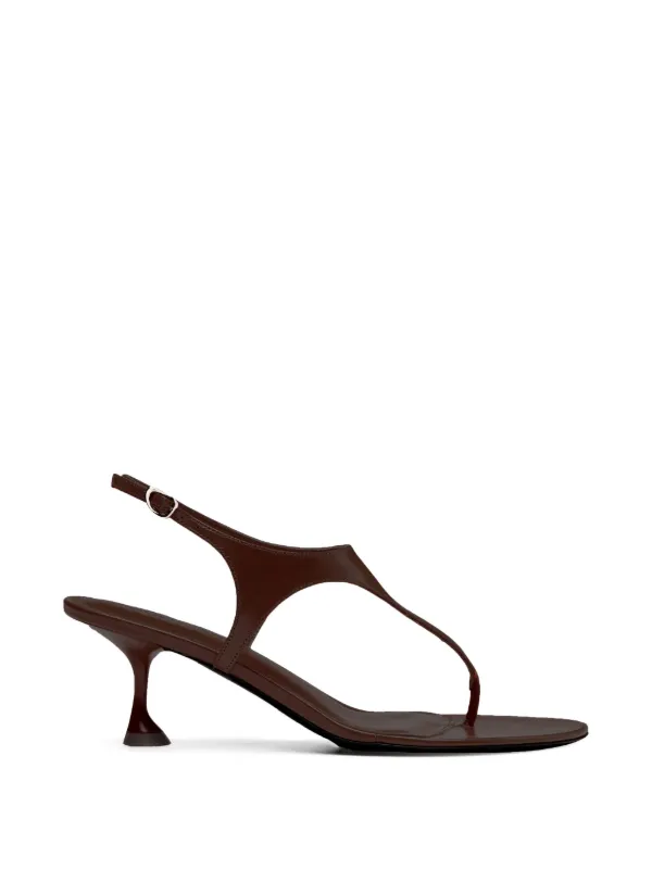 Proenza Schouler Tee Thong Sandals in Brown