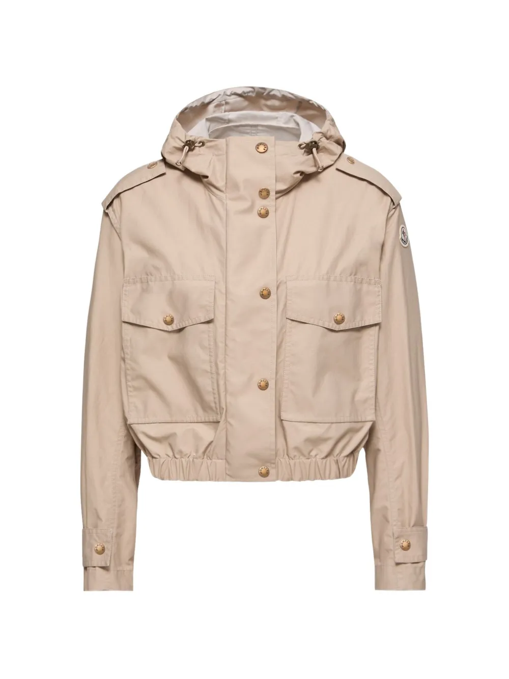 Moncler Carex button-fastening flap-pocket jacket - Toni neutri
