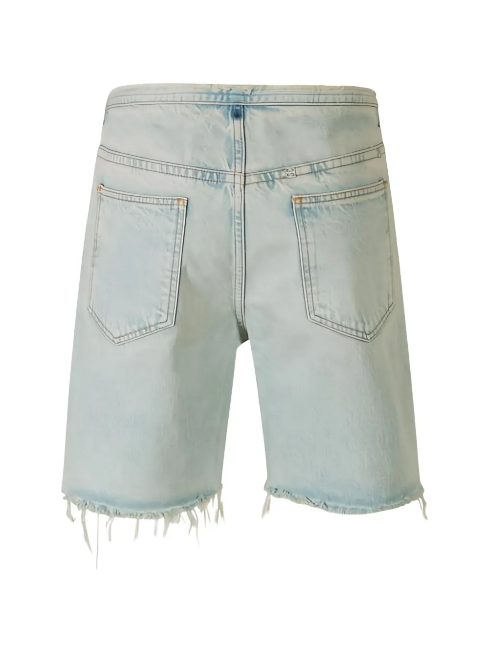  Givenchy Cutted Denim Shorts - Blue 