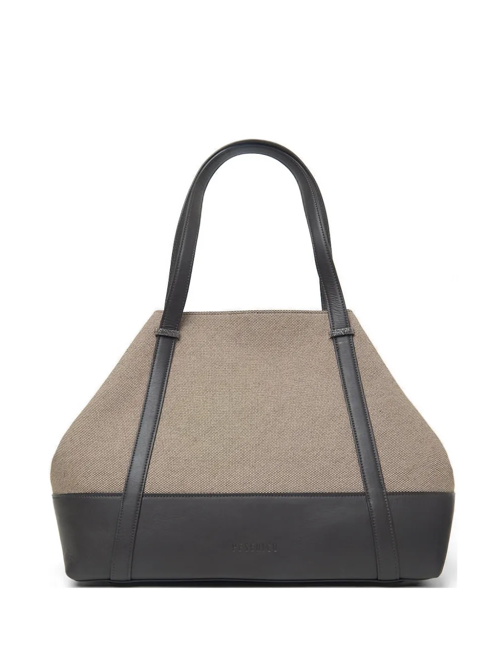 Peserico two-tone maxi tote bag - Toni neutri