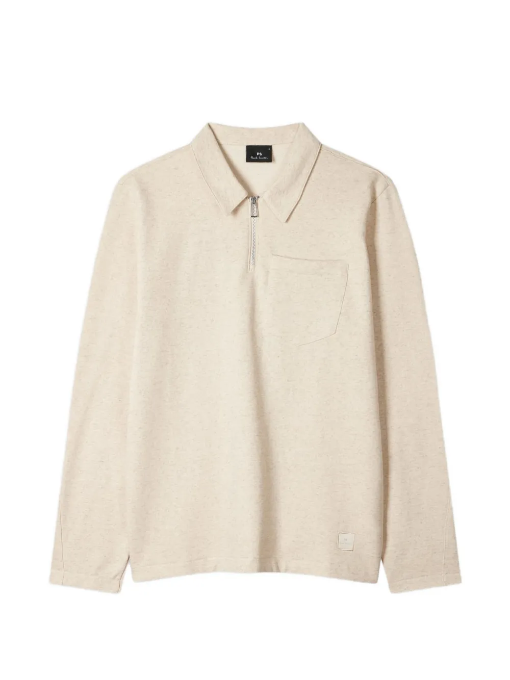 PS Paul Smith zipped patch-pocket polo shirt - Toni neutri