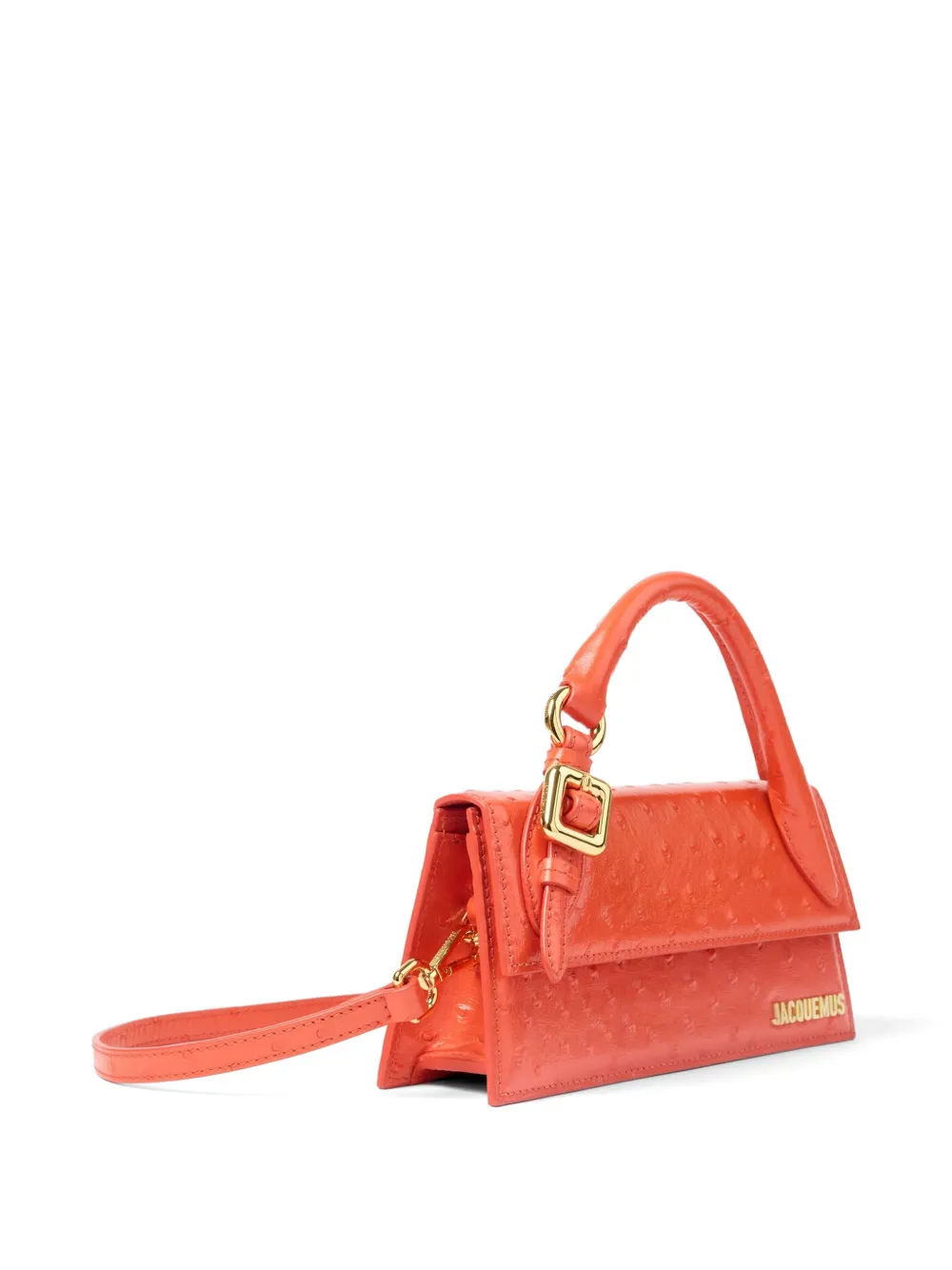  Jacquemus Long Le Chiquito Buckle Tote Bag - Orange 