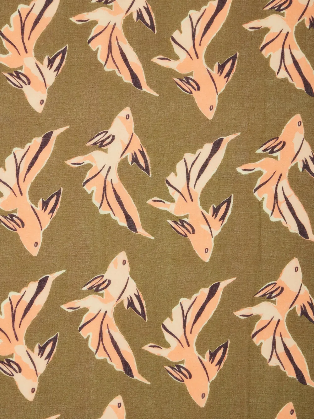  Paul Smith Fular Con Estampado Le Peche Fish - Verde 