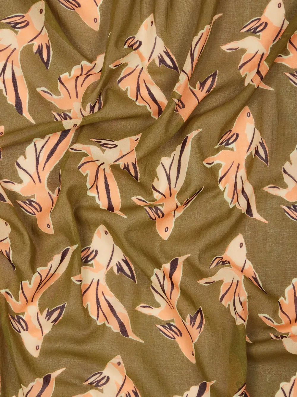 Paul Smith Le Peche Fish sjaal met print Groen