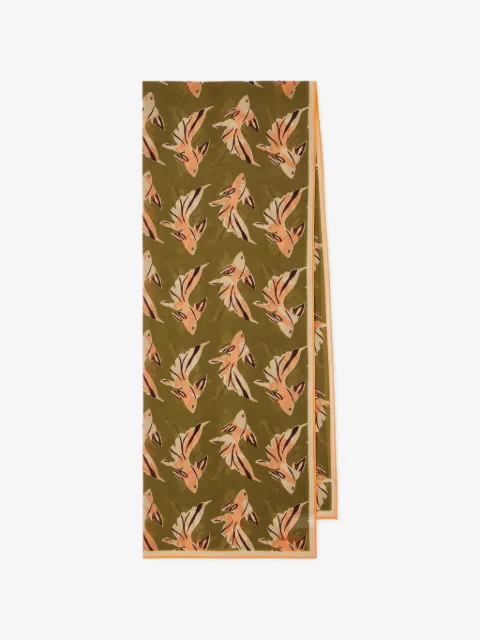 Paul Smith Le Peche Fish printed scarf