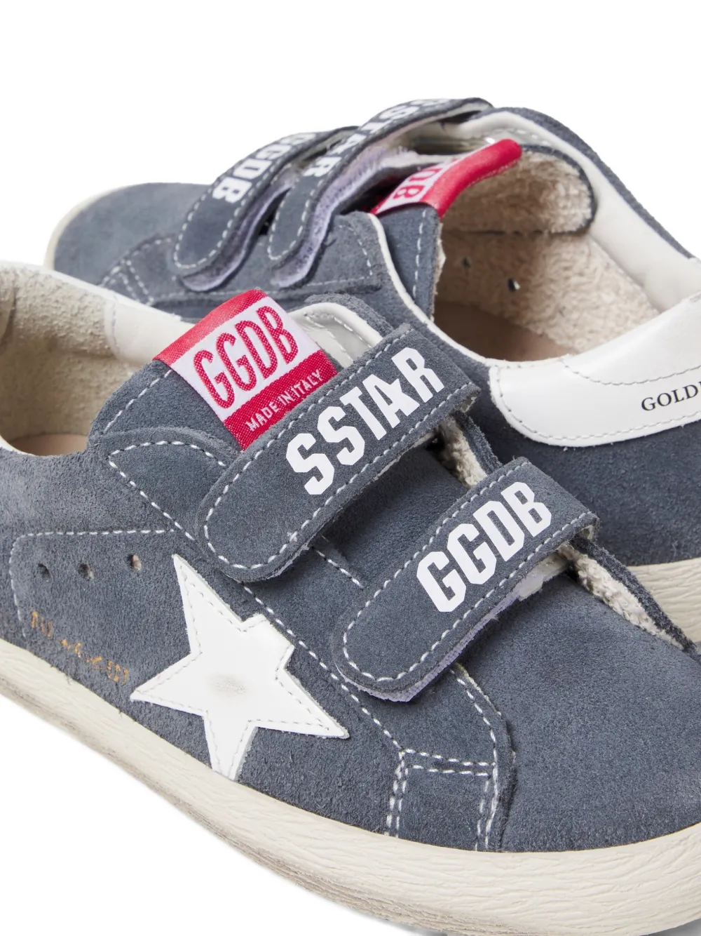 Golden Goose Kids Sneakers met ster-applicatie en bandje Blauw