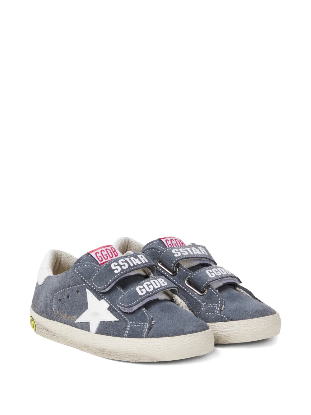Golden Goose Kids star appliqué strap sneakers - Blu