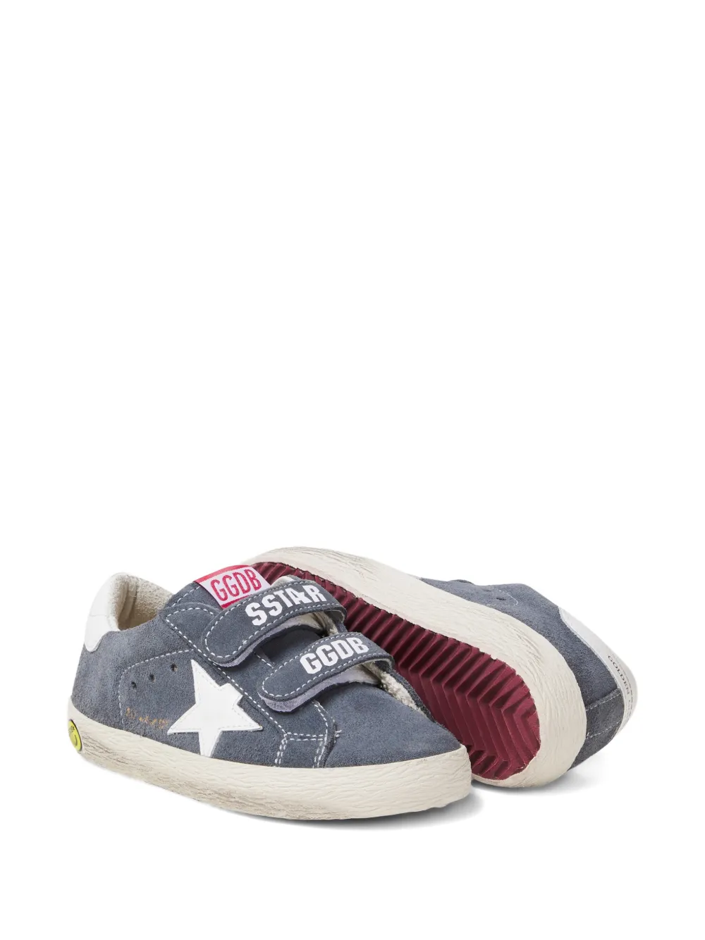 Golden Goose Kids Sneakers met ster-applicatie en bandje Blauw