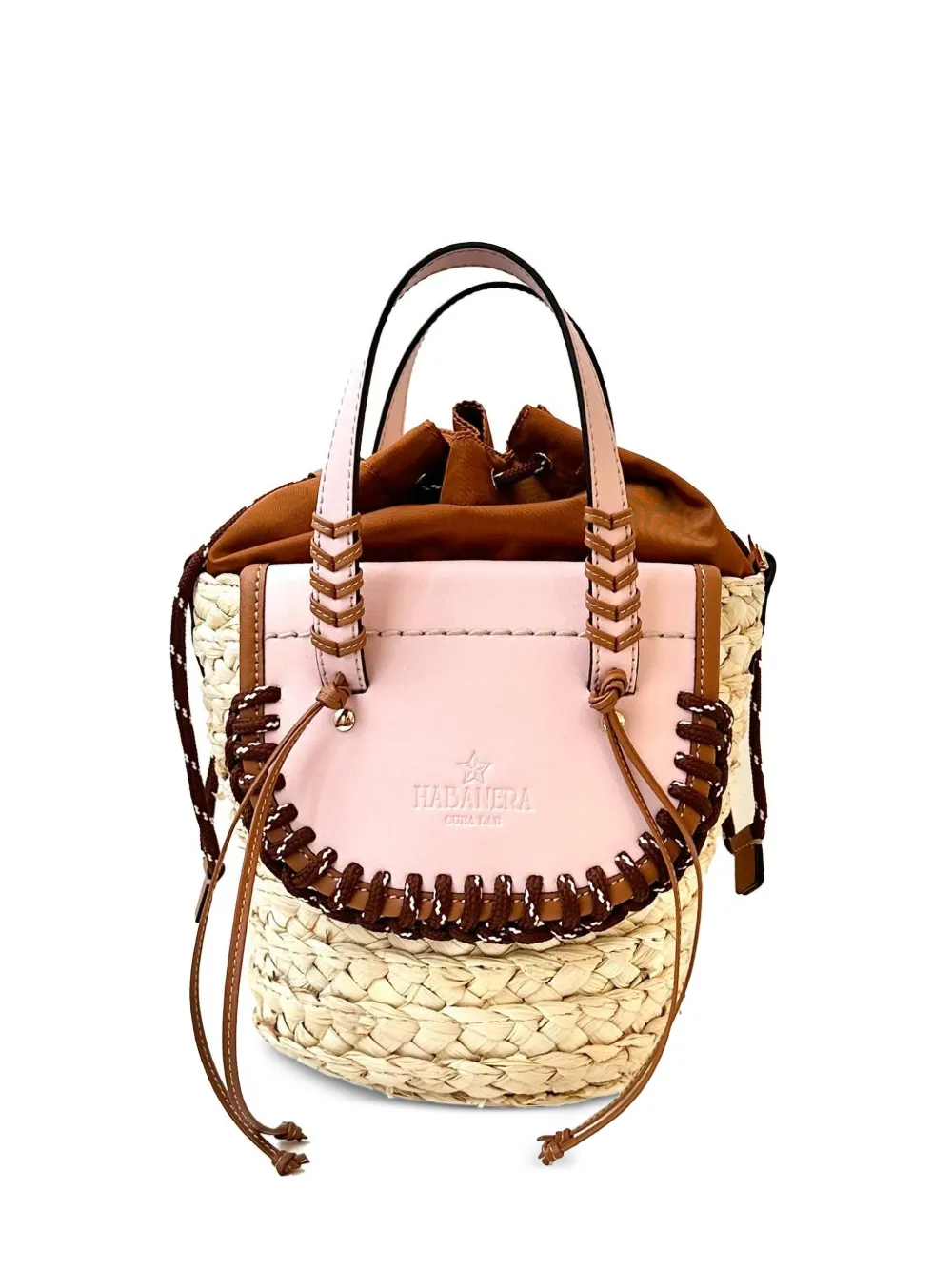 CUBA LAB logo-debossed bucket bag - Toni neutri