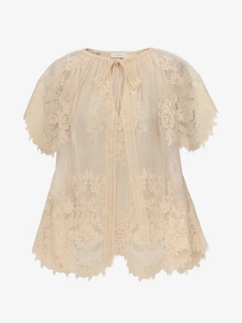 ZIMMERMANN blouse Luna en dentelle